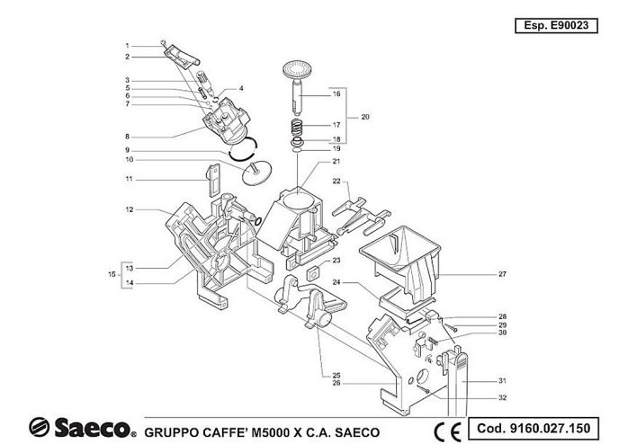 Saeco Gruppo Caffe M5000